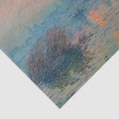 Claude Monet - Sunset on the Seine at Lavacourt Tissuepapier (Detail)