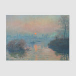 Claude Monet - Sunset on the Seine at Lavacourt Tissuepapier<br><div class="desc">Sunset on the Seine at Lavacourt,  Winter Effect / Soleil couchant sur la Seine a Lavacourt,  effet d'hiver - Claude Monet,  Oil on Canvas, 1880</div>
