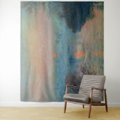 Claude Monet - Sunset on the Seine at Lavacourt Wandkleed (In situ)