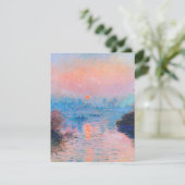 Claude Monet - Sunset on the Seine Bedankkaart (Staand voorkant)