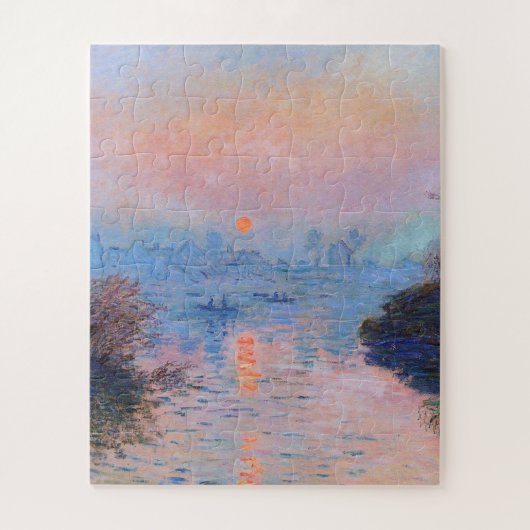 Claude Monet - Sunset on the Seine Legpuzzel (Verticaal)
