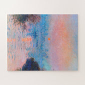 Claude Monet - Sunset on the Seine Legpuzzel (Horizontaal)