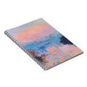 Claude Monet - Sunset on the Seine Notitieboek (Rechterzijde)