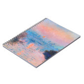 Claude Monet - Sunset on the Seine Notitieboek (Linkerzijde)