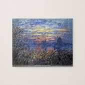 Claude Monet - Sunset on the Seine puzzle Legpuzzel (Horizontaal)