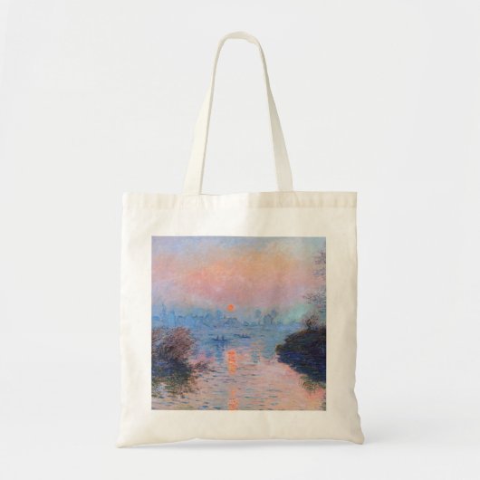 Claude Monet - Sunset on the Seine Tote Bag (Voorkant)