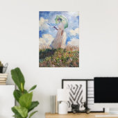 Claude Monet Suzanne Hoschedé Poster (Thuiskantoor)