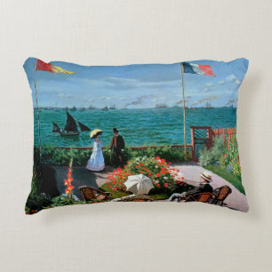 Claude Monet   Terrace te Sainte-Adresse, 1867 Decoratief Kussen
