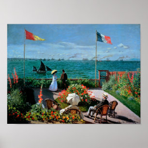 Claude Monet   Terrace te Sainte-Adresse, 1867 Poster