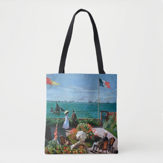 Claude Monet | Terrace te Sainte-Adresse, 1867 Tote Bag (Voorkant)