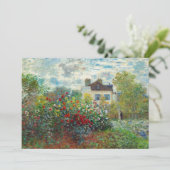 Claude Monet - The Artiest's Garden in Argenteuil Bedankkaart (Staand voorkant)