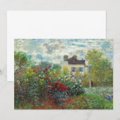 Claude Monet - The Artiest's Garden in Argenteuil Bedankkaart (Voorkant / Achterkant)