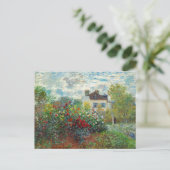 Claude Monet - The Artiest's Garden in Argenteuil Briefkaart (Staand voorkant)