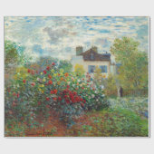Claude Monet - The Artiest's Garden in Argenteuil Cadeaupapier (Vlak)