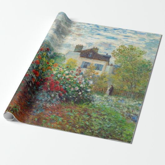Claude Monet - The Artiest's Garden in Argenteuil Cadeaupapier (Uitgerold)