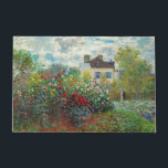 Claude Monet - The Artiest's Garden in Argenteuil Deurmat<br><div class="desc">The Artists Garden in Argenteuil / A Corner of the Garden with Dahlias - Claude Monet,  Oil on Canvas,  1873</div>