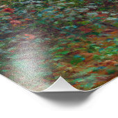 Claude Monet - The Artiest's Garden in Argenteuil Foto Afdruk (Hoek)