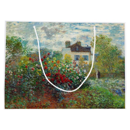 Claude Monet - The Artiest's Garden in Argenteuil Groot Cadeauzakje (Achterkant)