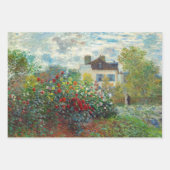 Claude Monet - The Artiest's Garden in Argenteuil Inpakpapier Vel (Voorkant 3)