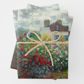 Claude Monet - The Artiest's Garden in Argenteuil Inpakpapier Vel (In situ)