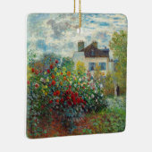 Claude Monet - The Artiest's Garden in Argenteuil Keramisch Ornament (Rechts)