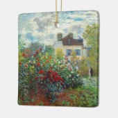 Claude Monet - The Artiest's Garden in Argenteuil Keramisch Ornament (Links)