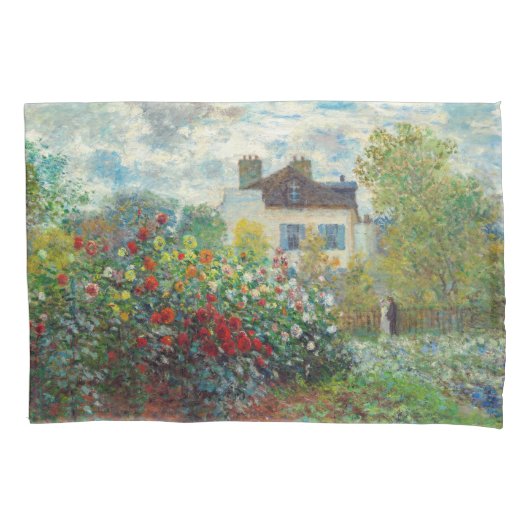 Claude Monet - The Artiest's Garden in Argenteuil Kussensloop (Voorkant)