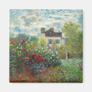 Claude Monet - The Artiest's Garden in Argenteuil Magneet