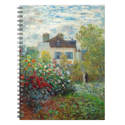 Claude Monet - The Artiest's Garden in Argenteuil Notitieboek (Voorkant)