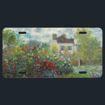 Claude Monet - The Artiest's Garden in Argenteuil Nummerplaat<br><div class="desc">The Artists Garden in Argenteuil / A Corner of the Garden with Dahlias - Claude Monet,  Oil on Canvas,  1873</div>