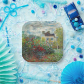 Claude Monet - The Artiest's Garden in Argenteuil Papieren Bordje (Feest)