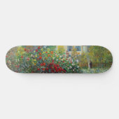 Claude Monet - The Artiest's Garden in Argenteuil Persoonlijk Skateboard (Horizontaal)
