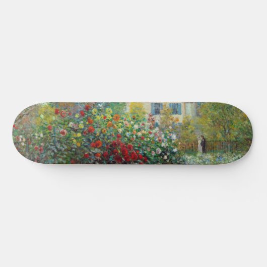 Claude Monet - The Artiest's Garden in Argenteuil Persoonlijk Skateboard (Horizontaal)