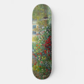 Claude Monet - The Artiest's Garden in Argenteuil Persoonlijk Skateboard (Voorkant)