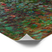 Claude Monet - The Artiest's Garden in Argenteuil Poster (Hoek)