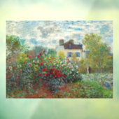 Claude Monet - The Artiest's Garden in Argenteuil Raamsticker (Vel 3)