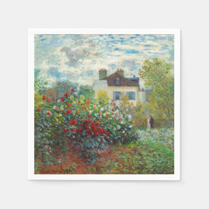 Claude Monet - The Artiest's Garden in Argenteuil Servet