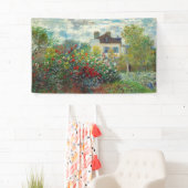 Claude Monet - The Artiest's Garden in Argenteuil Spandoek (Insitu)