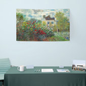 Claude Monet - The Artiest's Garden in Argenteuil Spandoek (Beurs)