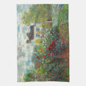 Claude Monet - The Artiest's Garden in Argenteuil Theedoek (Verticaal)