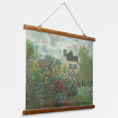 Claude Monet The Artist Garden French Old Art Hangend Wandkleed (Gebogen)