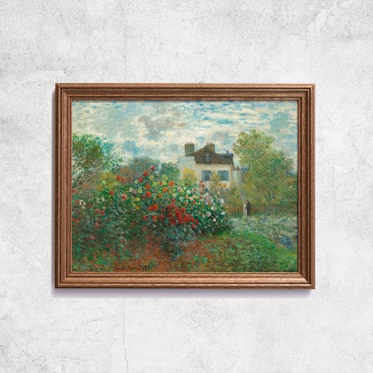 Claude Monet The Artist Garden French Old Art Poster