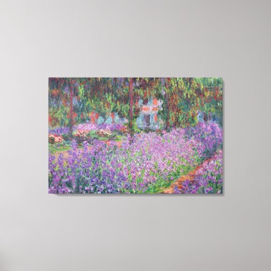 Claude Monet | The Artist's Garden at Giverny Canvas Afdruk (Voorkant)