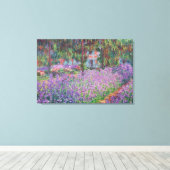 Claude Monet | The Artist's Garden at Giverny Canvas Afdruk (Insitu (Houten vloer))