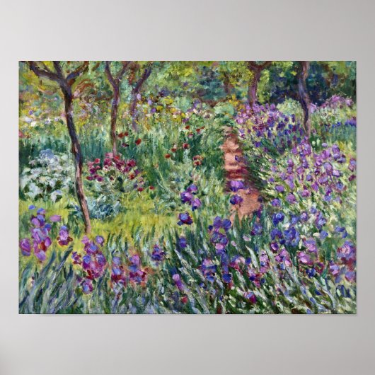 Claude Monet - The Artist's Garden at Giverny Poster (Voorkant)