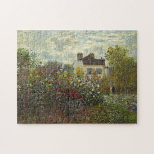 Claude Monet The Artists Garden in Argenteuil Art Legpuzzel