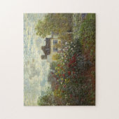 Claude Monet The Artists Garden in Argenteuil Art Legpuzzel (Verticaal)