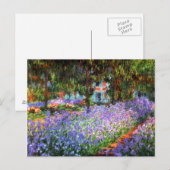 Claude Monet The Artist's Garden in Giverny Briefkaart (Voorkant / Achterkant)