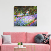Claude Monet The Artist's Garden in Giverny Canvas Afdruk (Insitu (Woonkamer))