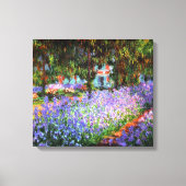 Claude Monet The Artist's Garden in Giverny Canvas Afdruk (Voorkant)